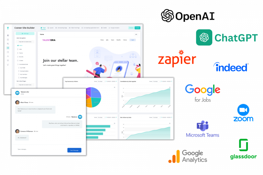 Talenteria recruiting software integrated with OpenAI ChatGPT