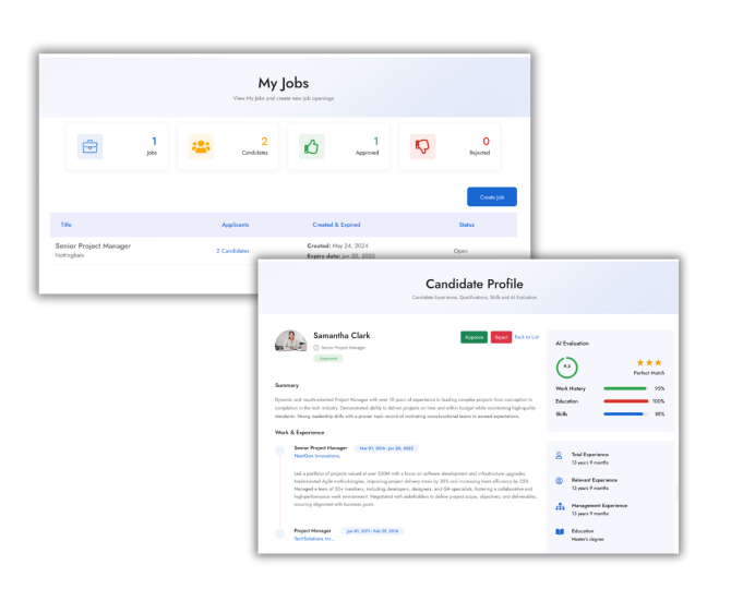 Staffing Agency client portal