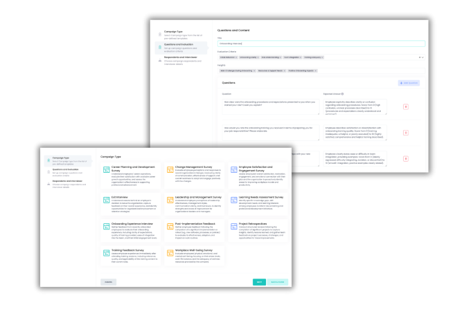 AI Employee Survey Types