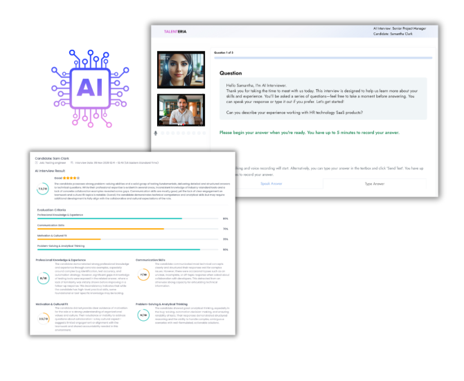 AI Video Interviews Talenteria