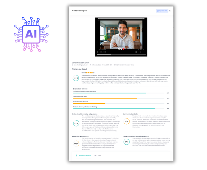 AI Interview Report Talenteria